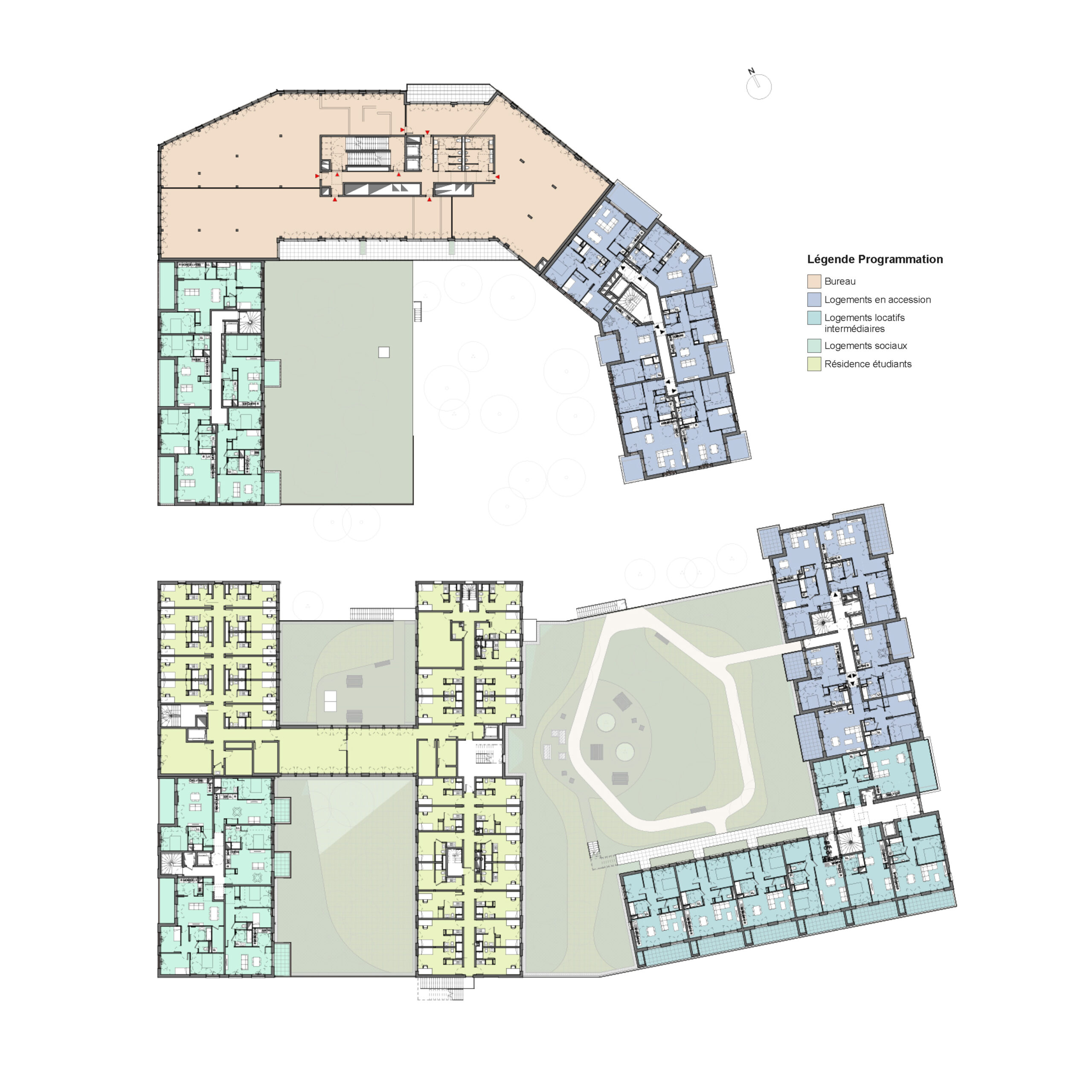 Saint André Lez Lille plot I Nhood Logements Qualité d'UIsage